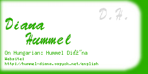 diana hummel business card